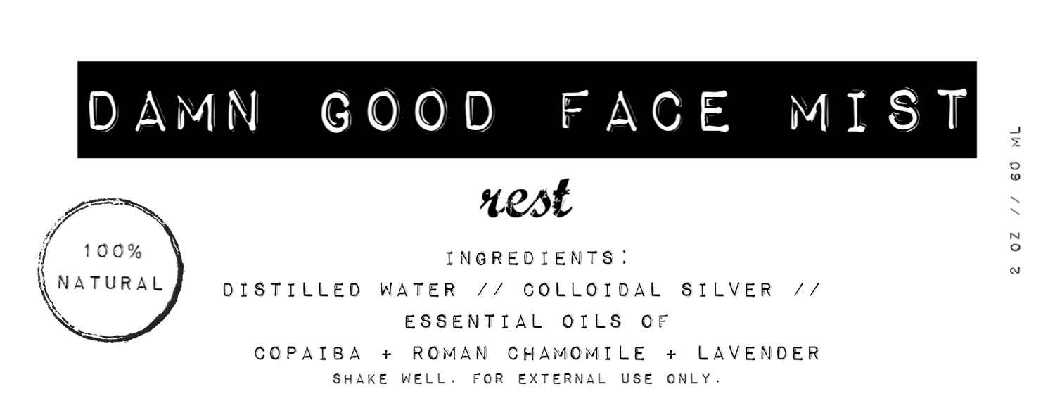 Damn Good Face Mist // Rest (copaiba + roman chamomile + lavender)