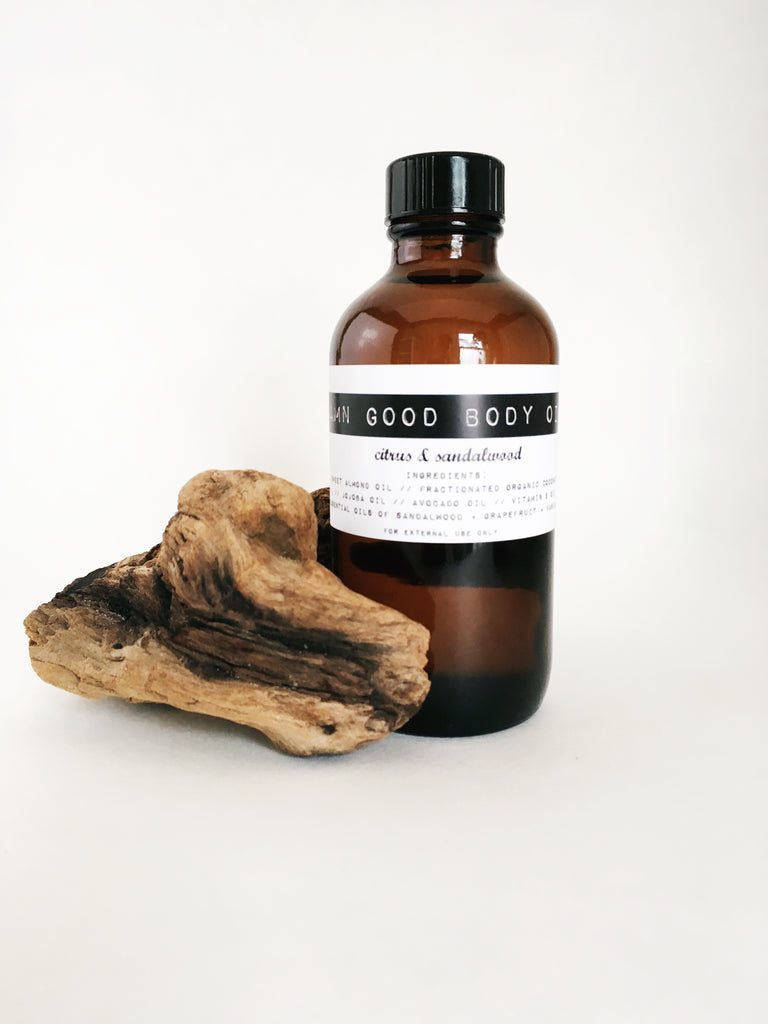 Damn Good Body Oil // Citrus + Sandalwood