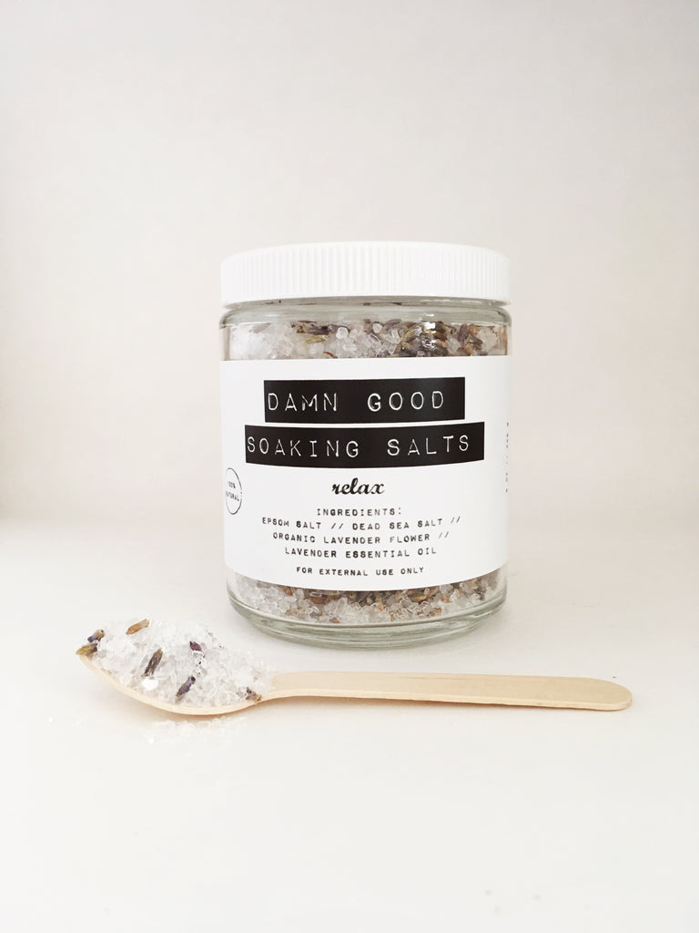 Damn Good Soaking Salts // Relax