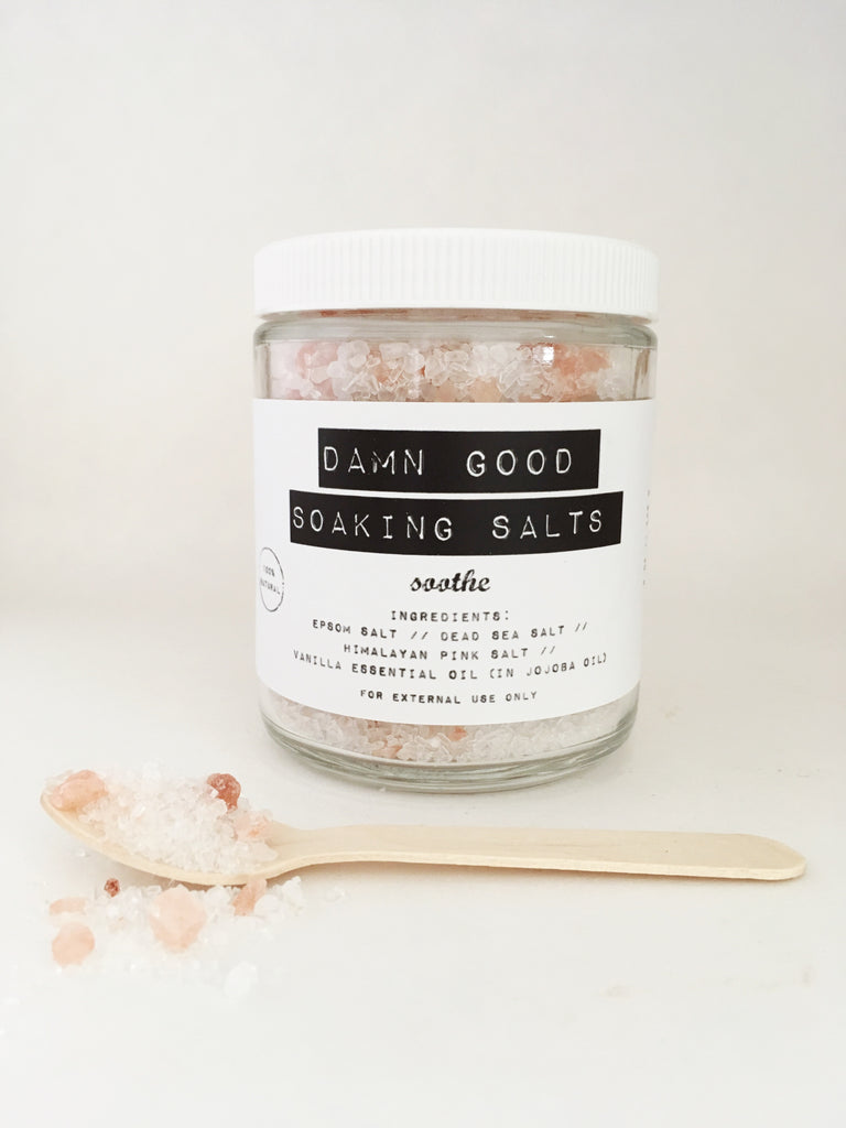 Damn Good Soaking Salts // Soothe
