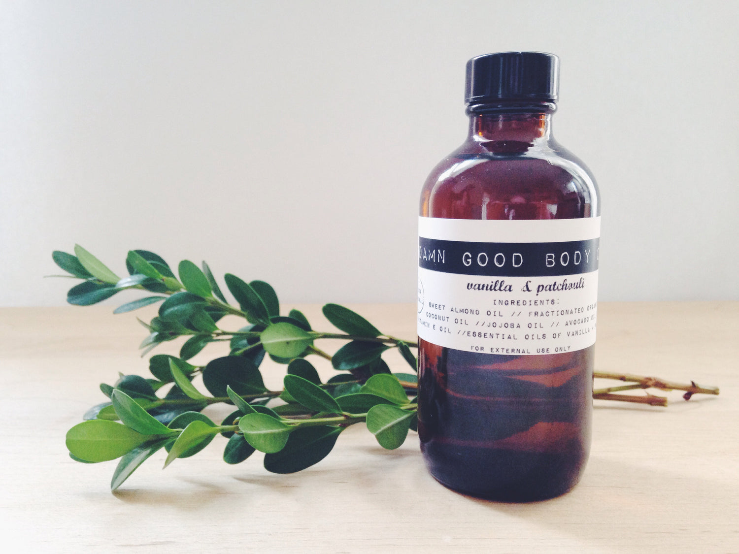 Damn Good Body Oil // Vanilla + Patchouli