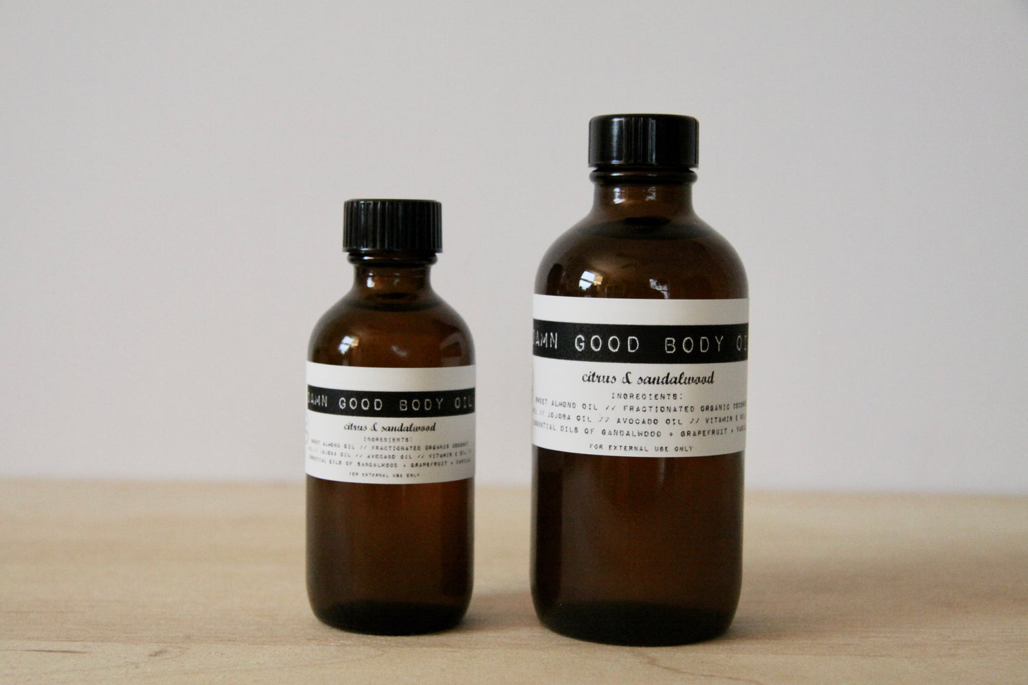 Damn Good Body Oil // Citrus + Sandalwood