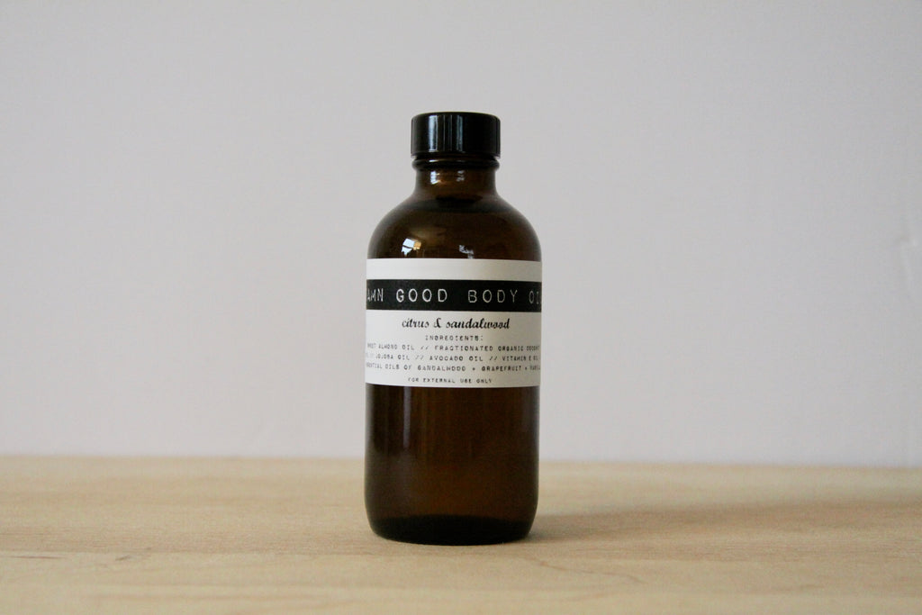 Damn Good Body Oil // Citrus + Sandalwood